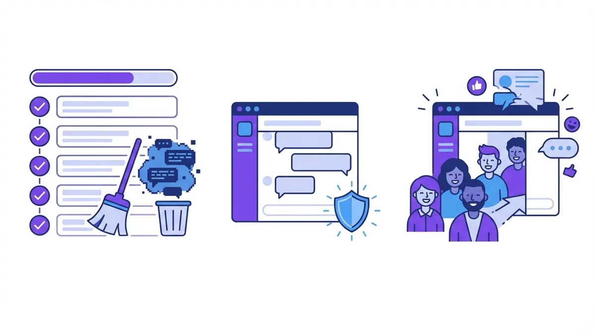 Recovery checklist after a Discord server raid